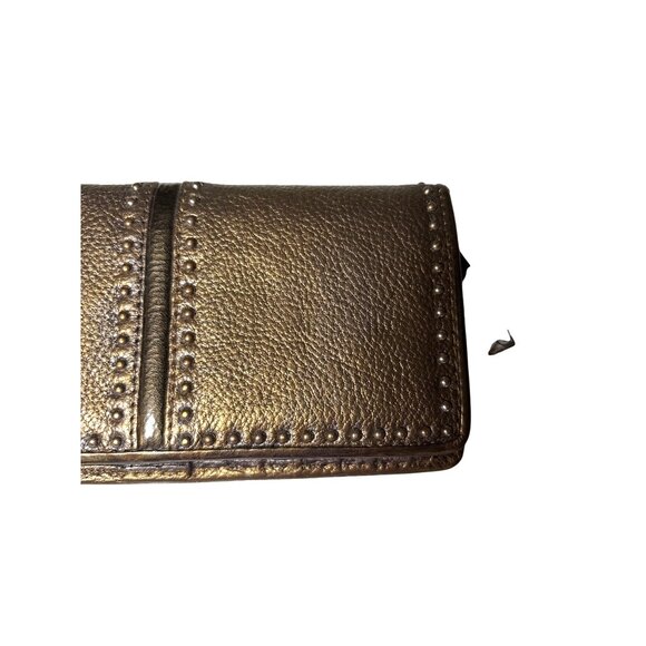 Brighton Pretty Tough Collection Wallet Leather‎ Studded Organizer Checkbook - Picture 3 of 10
